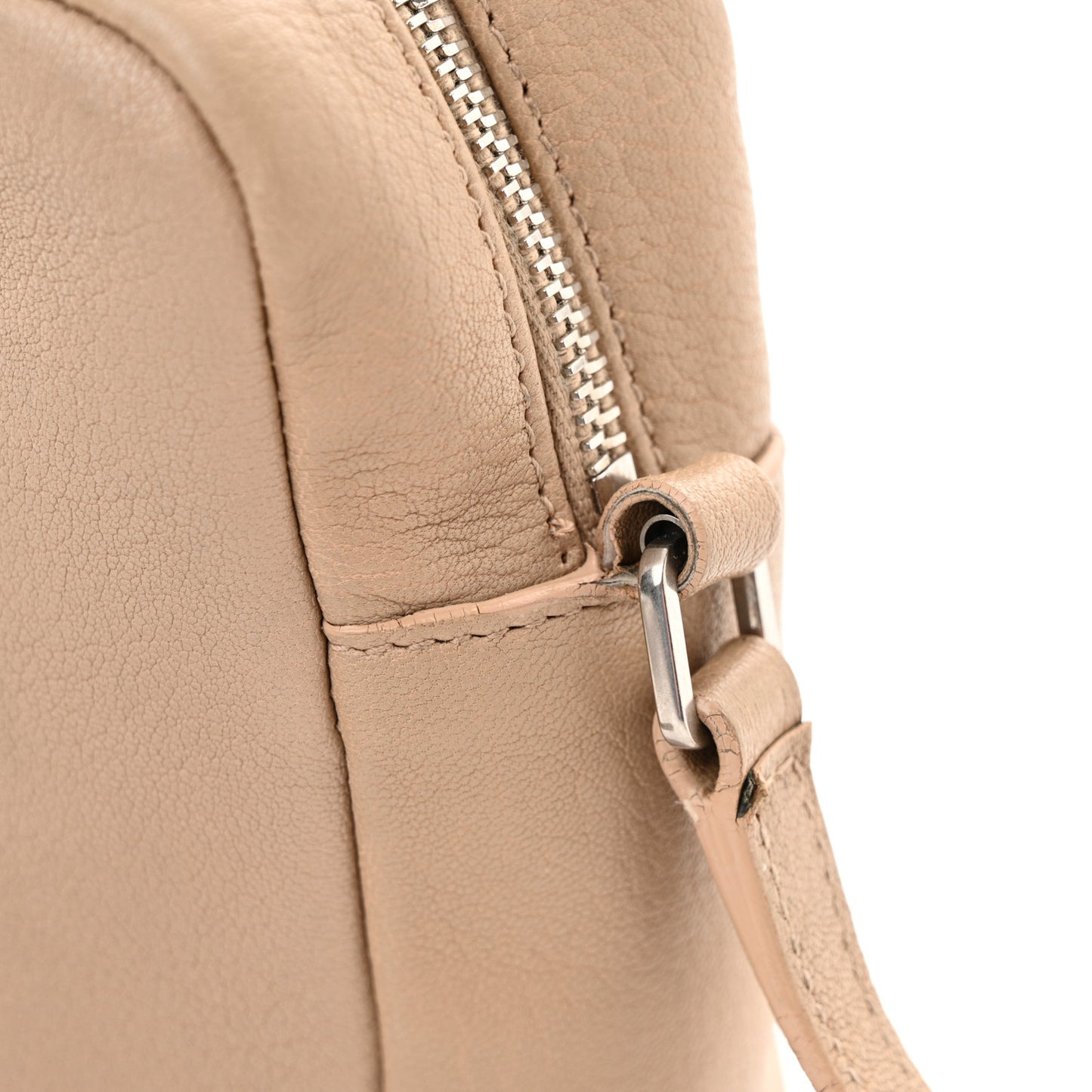 Lambskin Monogram Small Lou Camera Bag Dark Beige