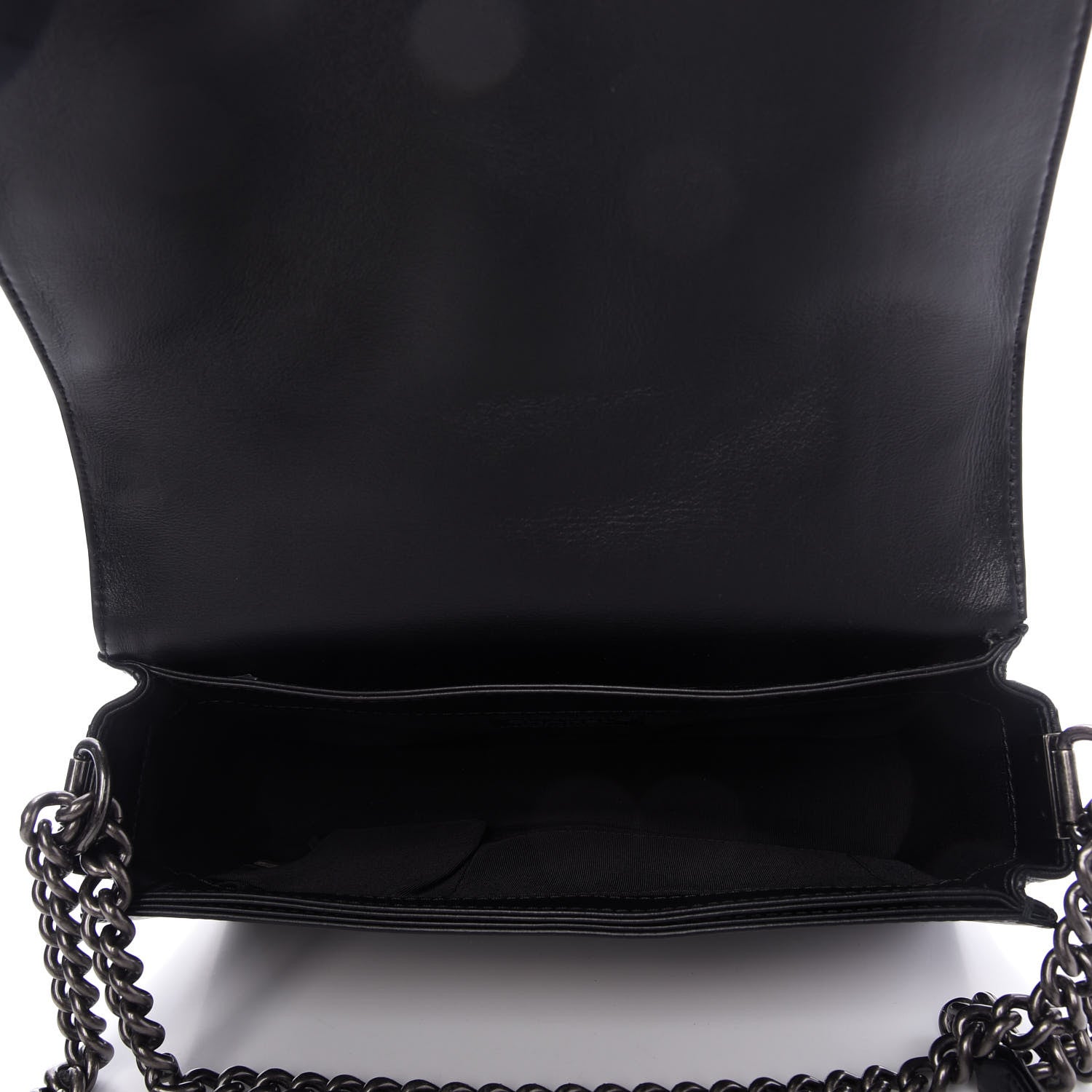 Chanel Calfskin Enchained New Medium Boy Flap Black 5 of 10