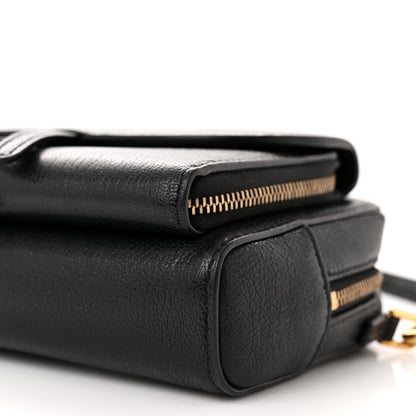 Christian Dior Goatskin Double Saddle Pouch Black 11 of 12