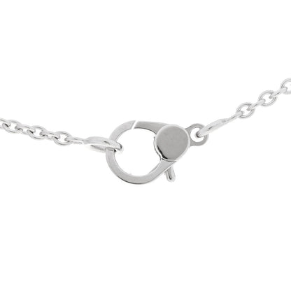 Hermes 18K White Gold Diamond Finesse Pendant Necklace 4 of 6