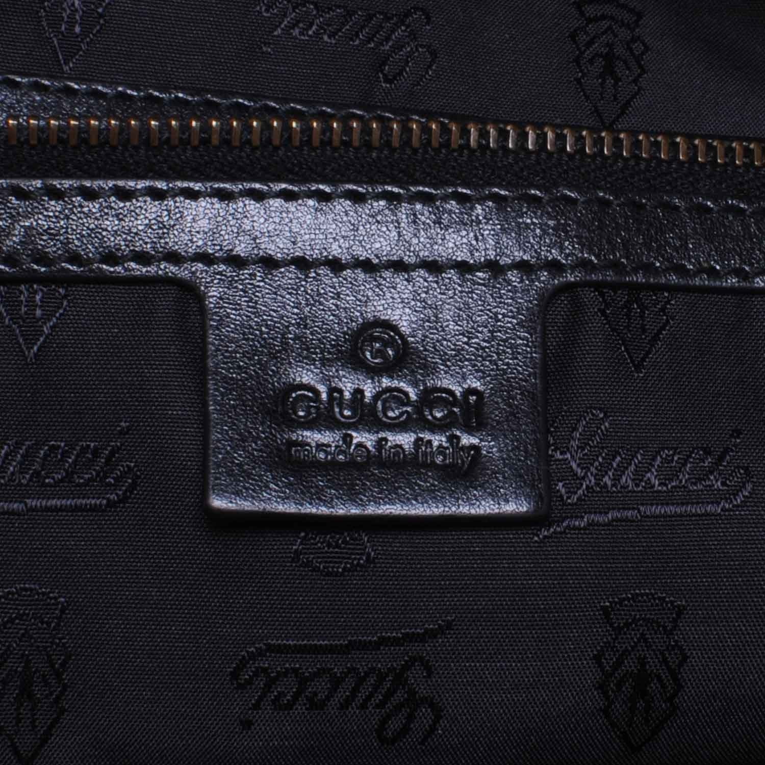 Gucci Leather Large Babouska Dome Bag Black 7 of 8