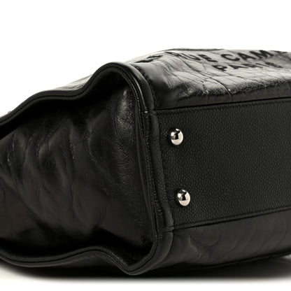 Chanel Glazed Calfskin Mini Deauville Tote Black 9 of 10