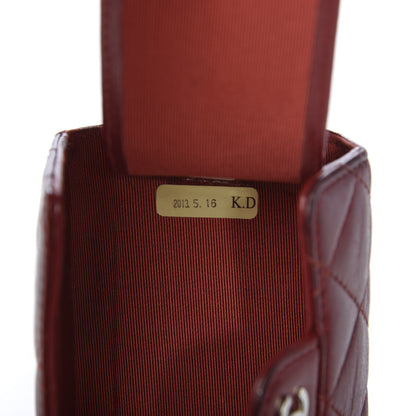 Chanel Lambskin Quilted 6 Key Holder Red 7 of 12