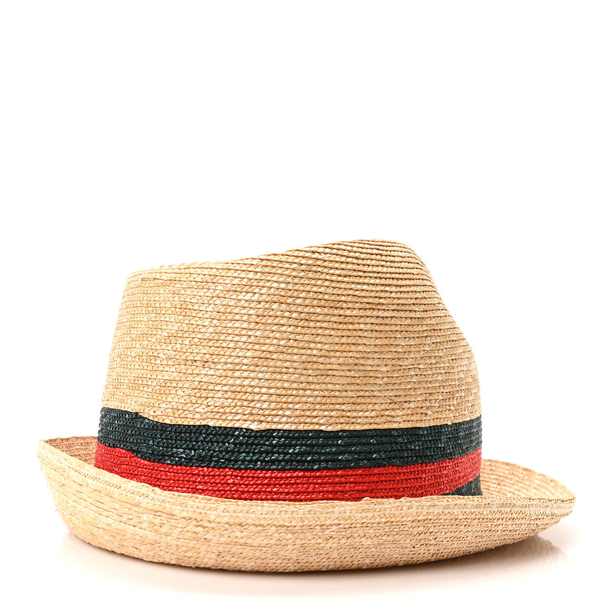 Gucci Abaca Straw Web Fedora Hat M 6 of 10