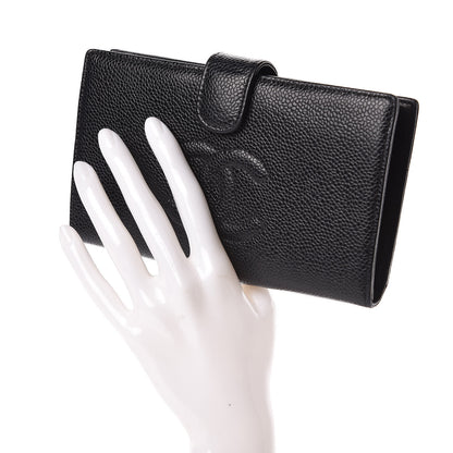Chanel Caviar Timeless CC French Wallet Black 2 of 8