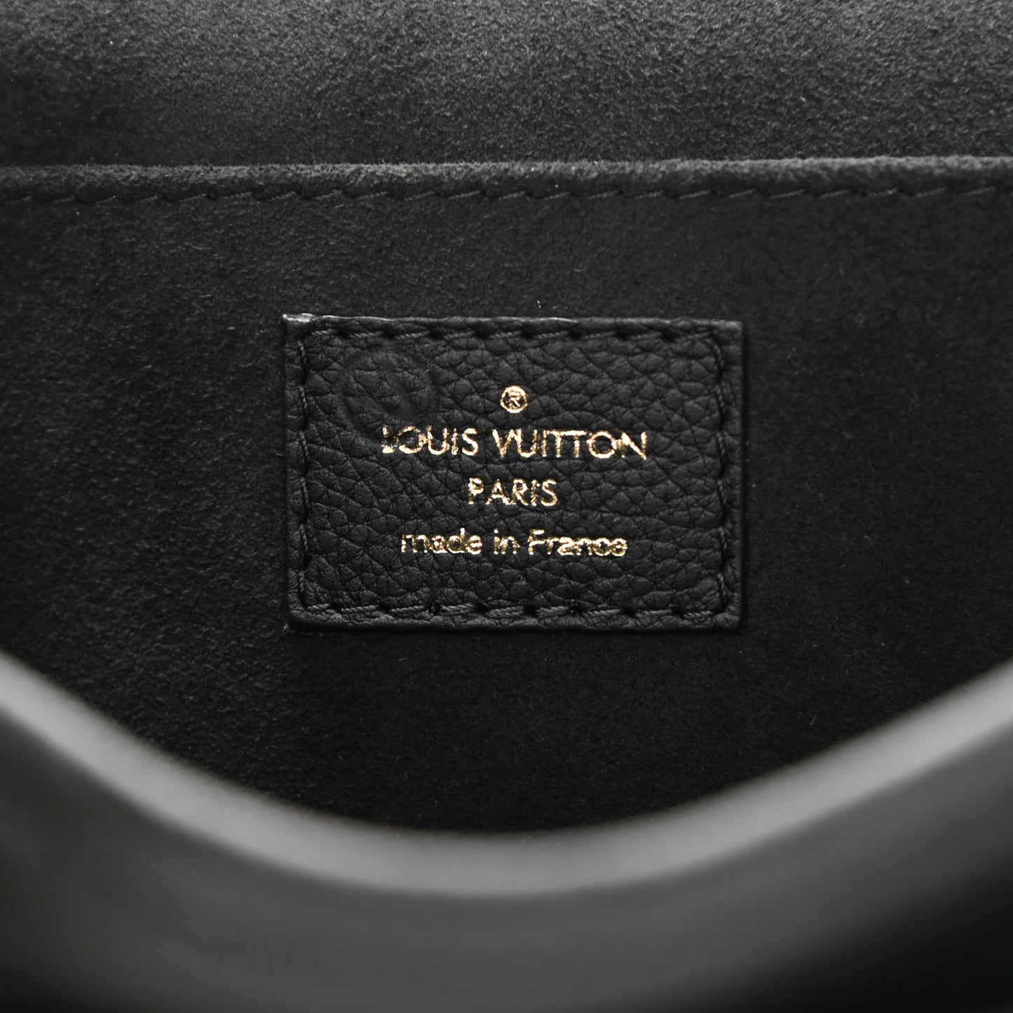 Grained Calfskin Lockme Chain Bag PM Black