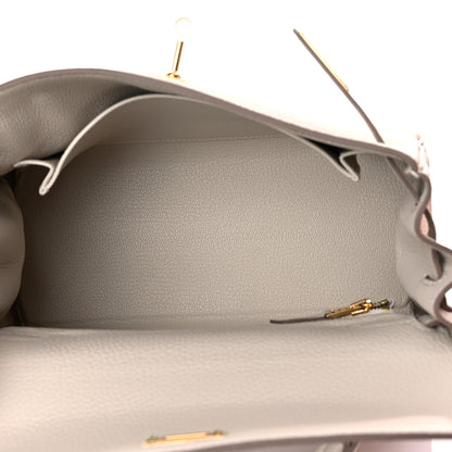 Hermes Togo Kelly Retourne 25 Craie 5 of 10