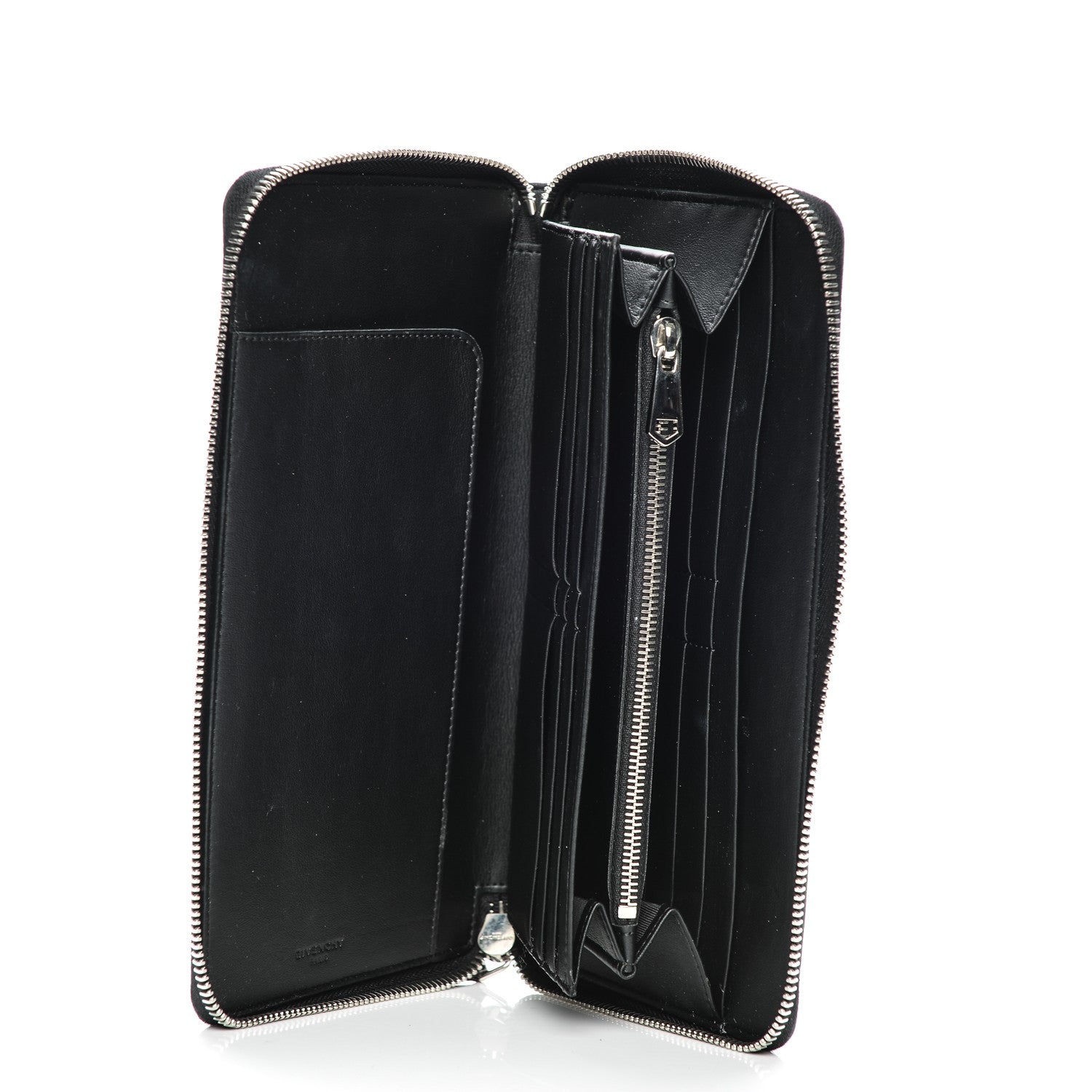 Givenchy Textured Coated Canvas Hibiscus Print Travel Zipped Wallet Multicolor 5 of 14