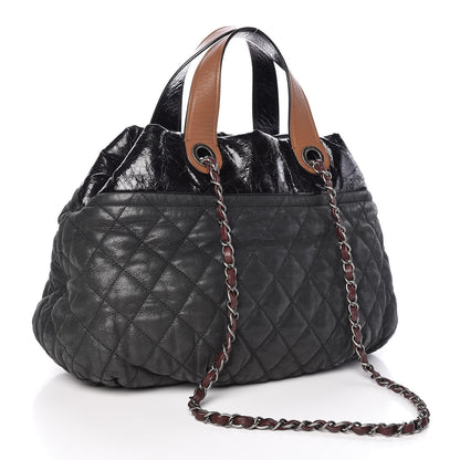 Chanel Iridescent Calfskin Small In the Mix Tote Dark Green 3 of 12