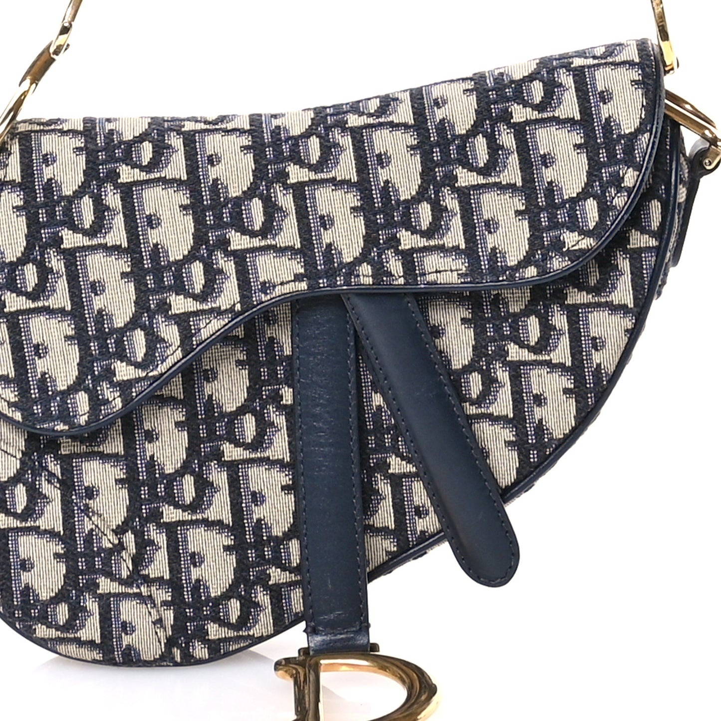 Oblique Mini Saddle Bag Blue