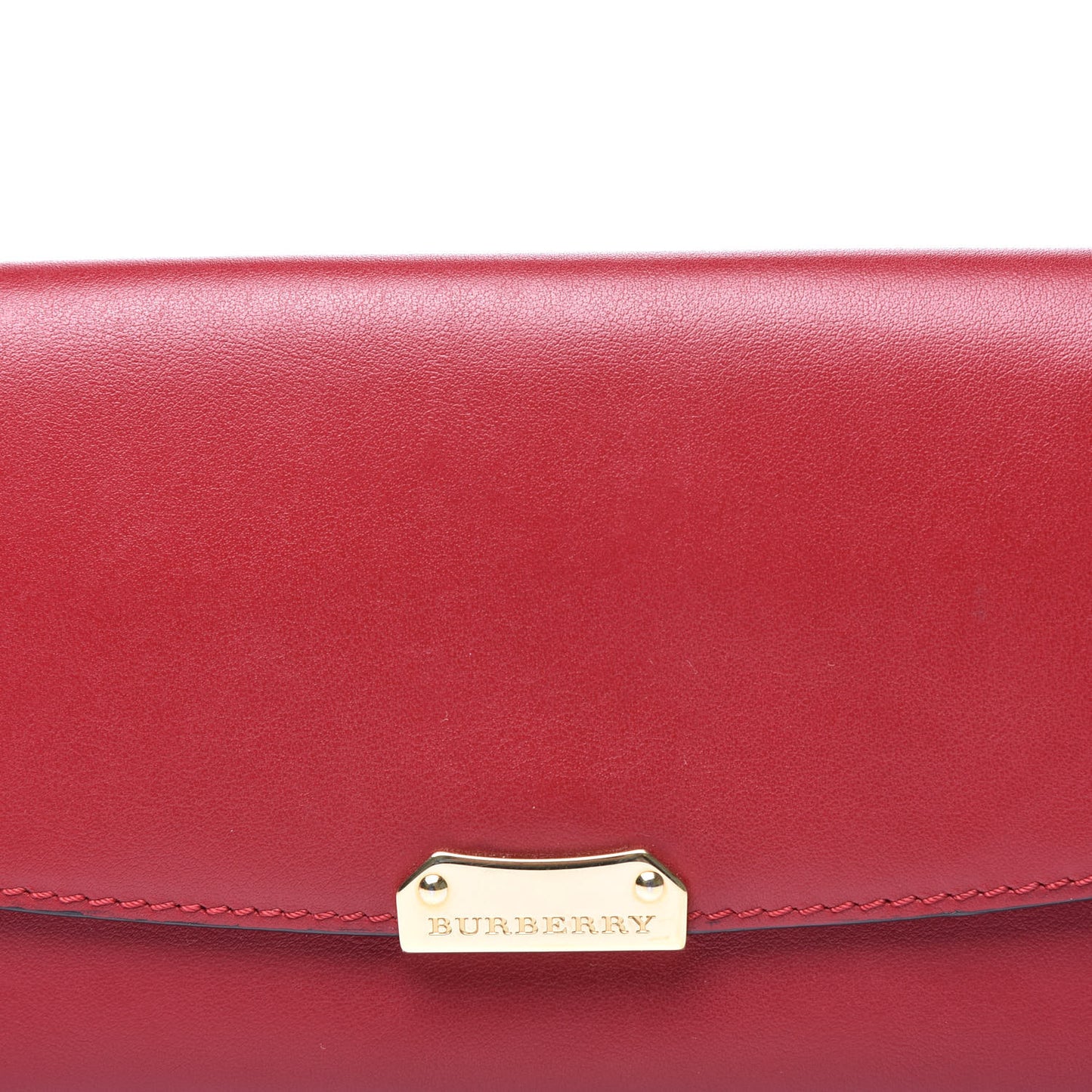 Smooth Calfskin Continental Flap Wallet Red