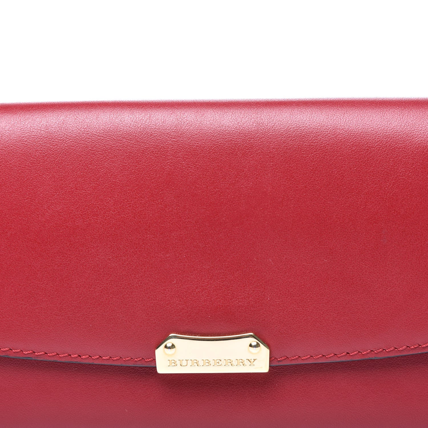 Burberry Smooth Calfskin Continental Flap Wallet Red 9 of 9