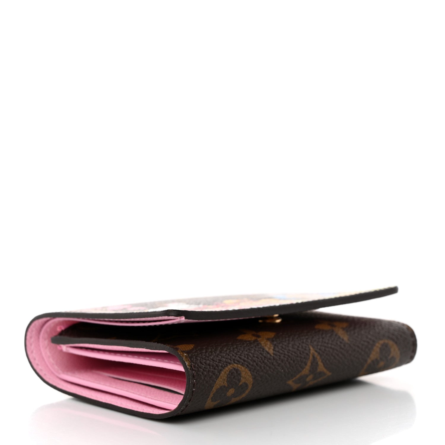 Louis Vuitton Monogram 2021 Christmas Animation Japanese Garden Victorine Wallet Wisteria Pink 4 of 8