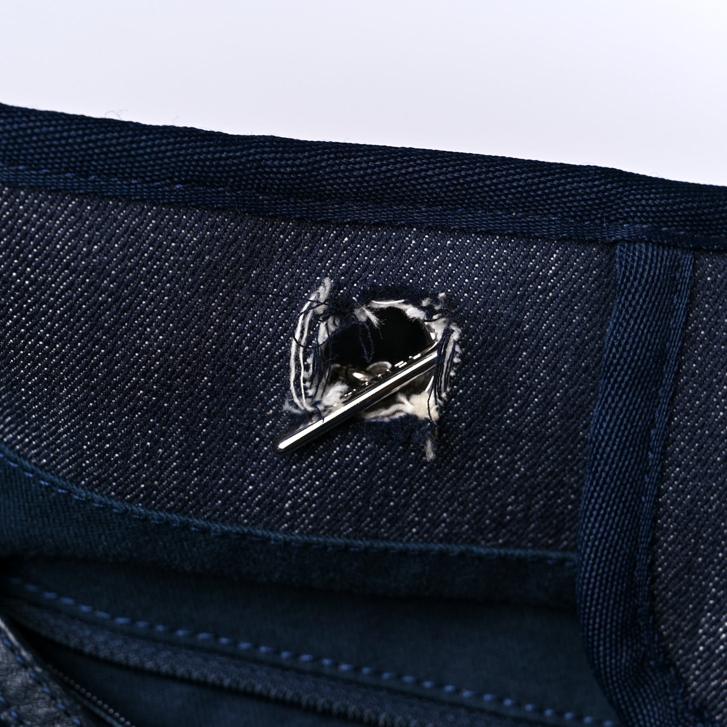 Denim Large Deauville Tote Dark Blue