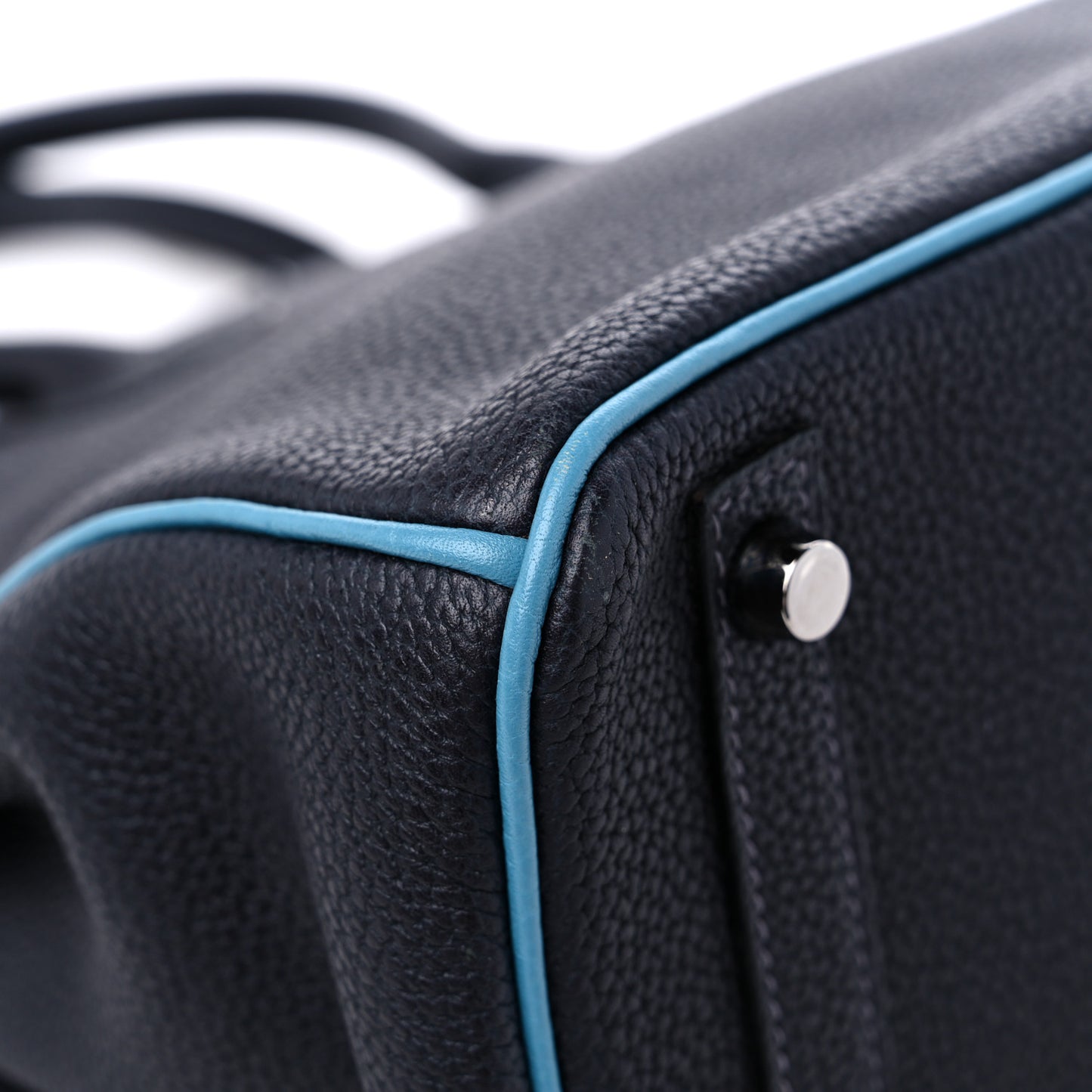 Togo Bi-Color Birkin 30 Bleu Indigo Blue Jean