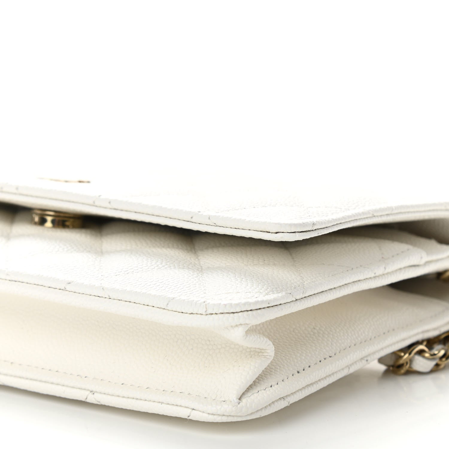 Chanel Caviar Quilted Wallet On Chain WOC White 11 of 12