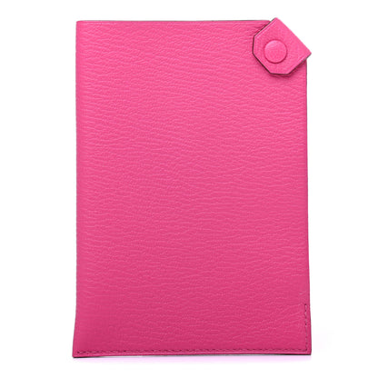 Hermes Chevre Mysore Tarmac PM Passport Holder Rose Tyrien 1 of 8