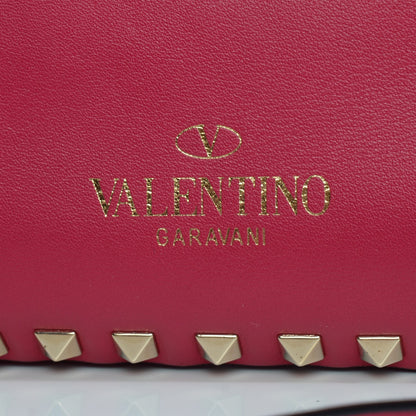 Valentino Garavani Vitello Medium Rockstud Tote Cyclamin 9 of 10