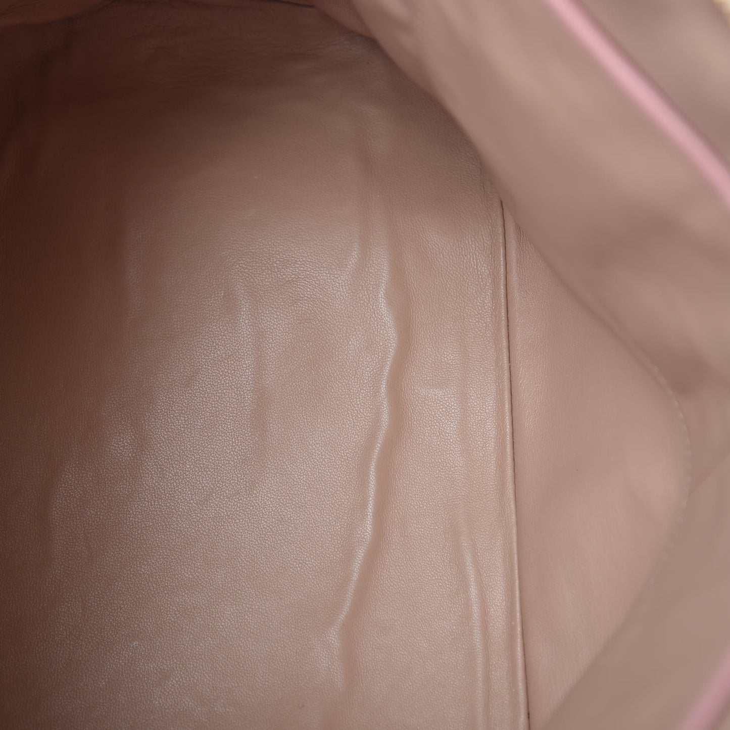 Saffiano Lux Bi-Color Promenade Dome Tote Orchidea Talco