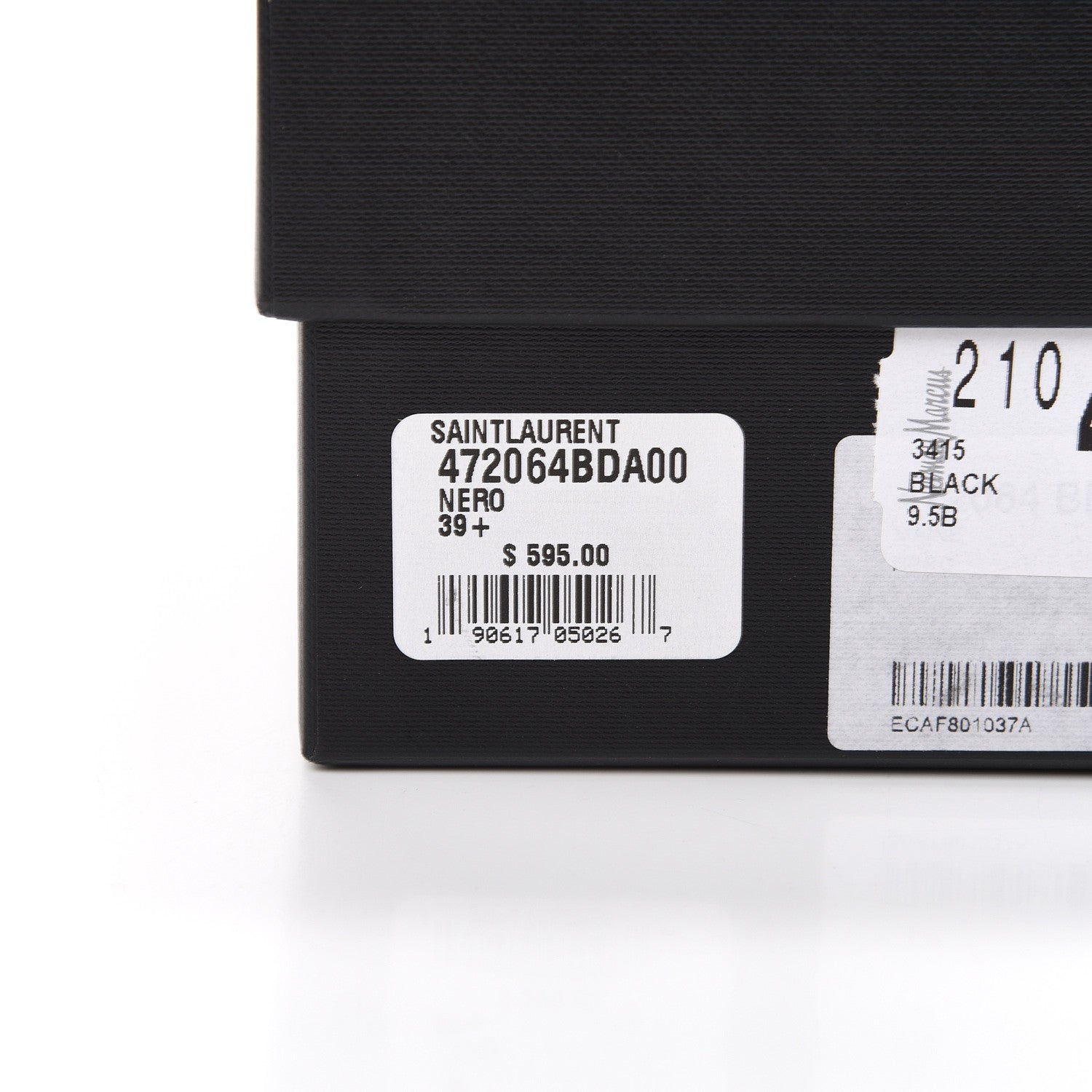 Saint Laurent Calfskin Nu Pied 05 Slide Sandals 39.5 Black 14 of 15