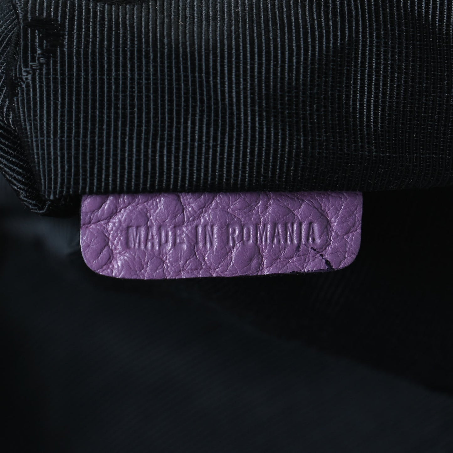 Heritage Grain Check Embossed Medium Dewsbury Tote Purple