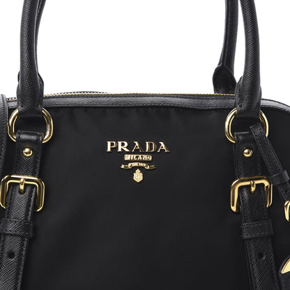 Prada Tessuto Nylon Saffiano Tote Black 11 of 11