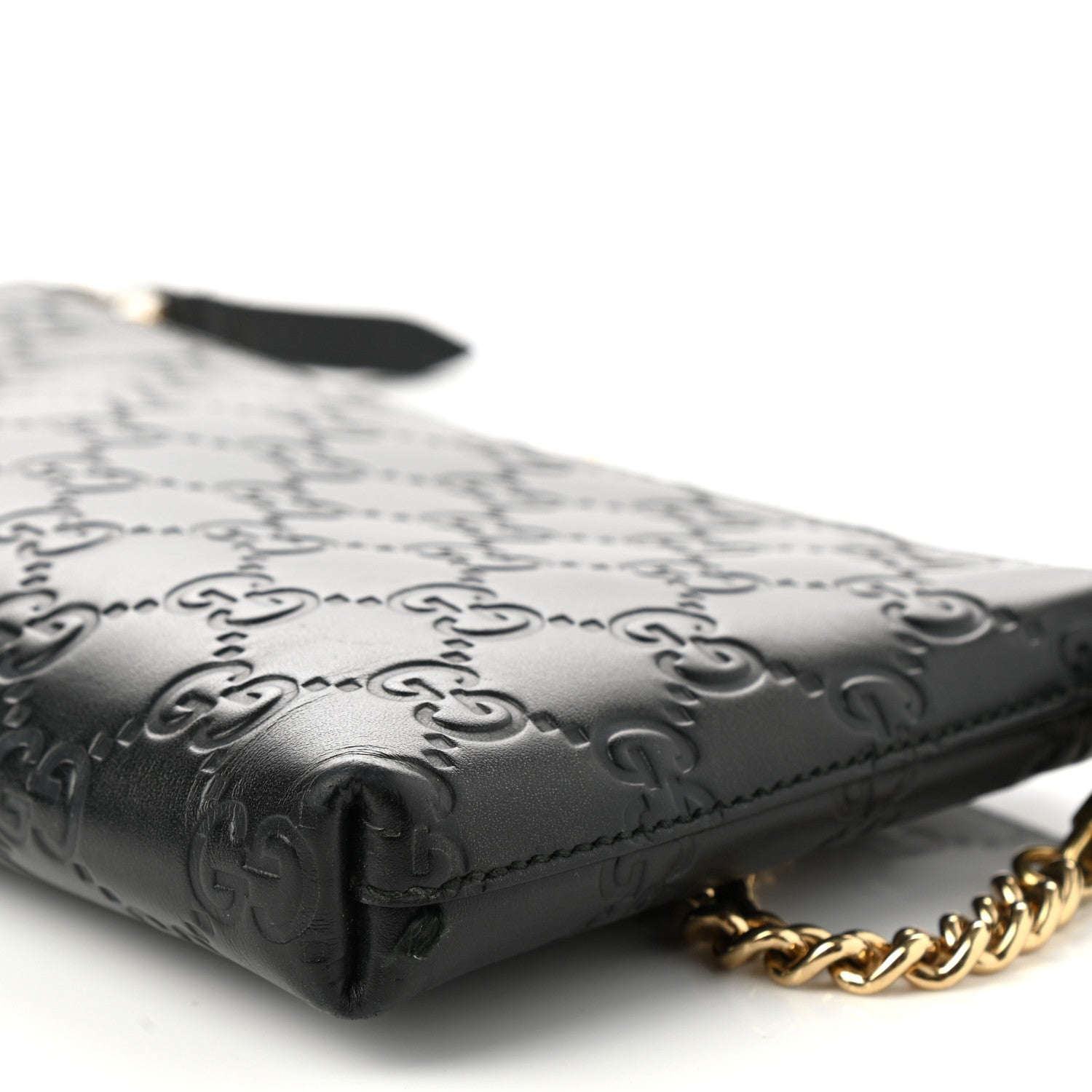 Gucci Guccissima Signature Wrist Wallet Black 9 of 10