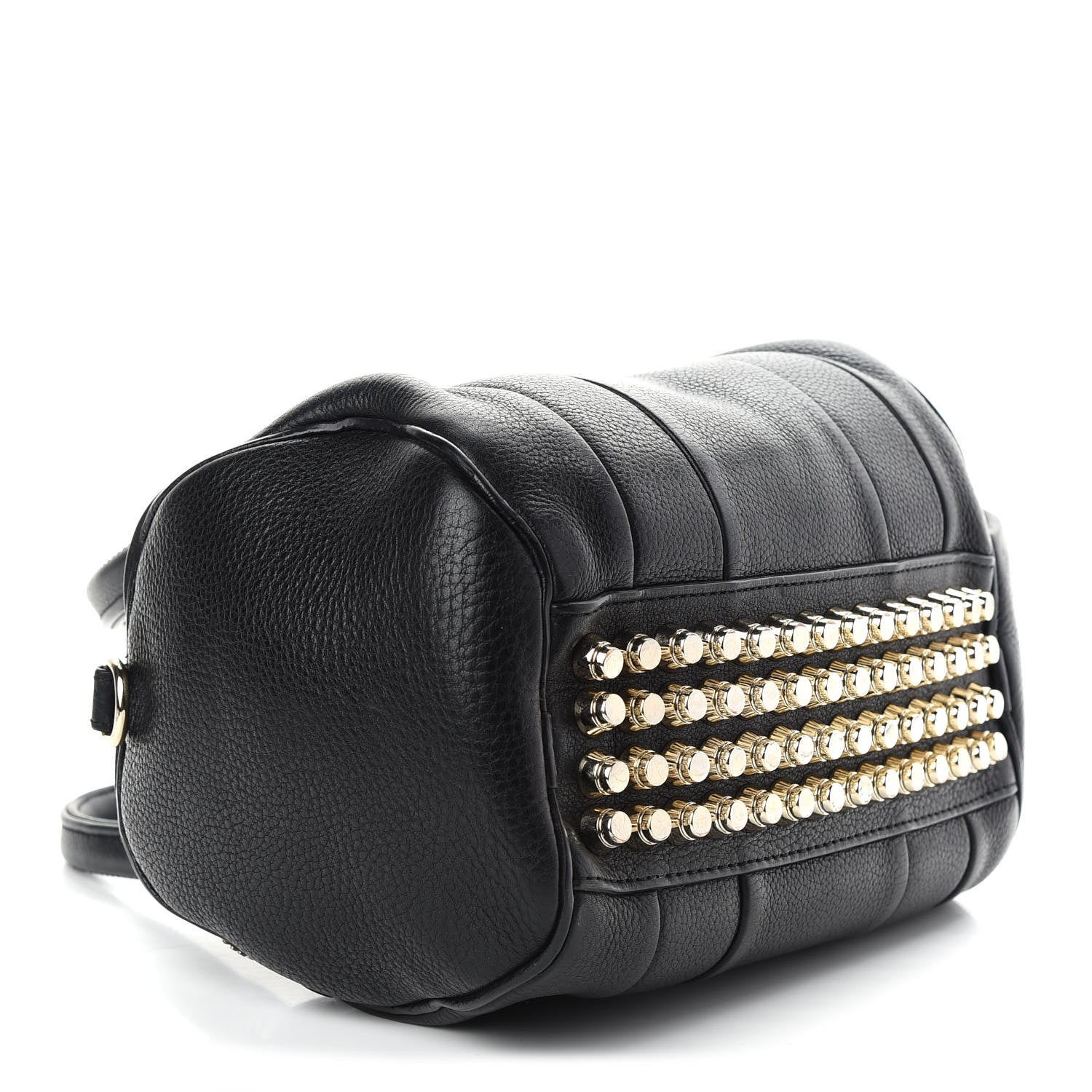 Alexander Wang Soft Pebbled Lambskin Rockie Black Pale Gold Hardware 4 of 10