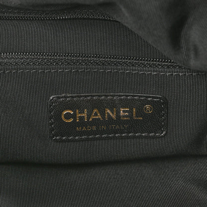 Chanel Calfskin Quilted Large Chain Me Hobo Black 6 of 12