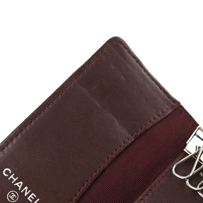Chanel Lambskin Quilted 6 Key Holder Black 13 of 16