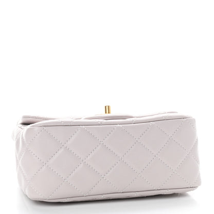 Chanel Lambskin Quilted Mini Pearl Crush Flap Light Purple 3 of 8