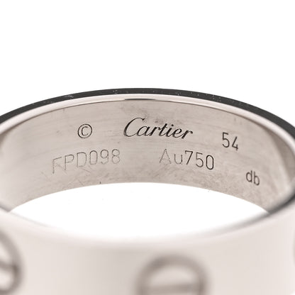 Cartier 18K White Gold 5.5mm LOVE Ring 54 7 4 of 4