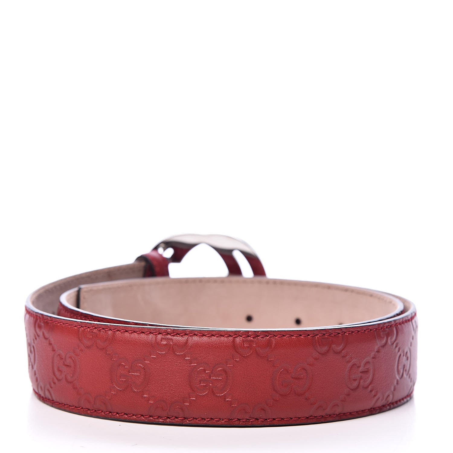 Gucci Guccissima Interlocking G 40mm Belt 95 38 Red 3 of 7