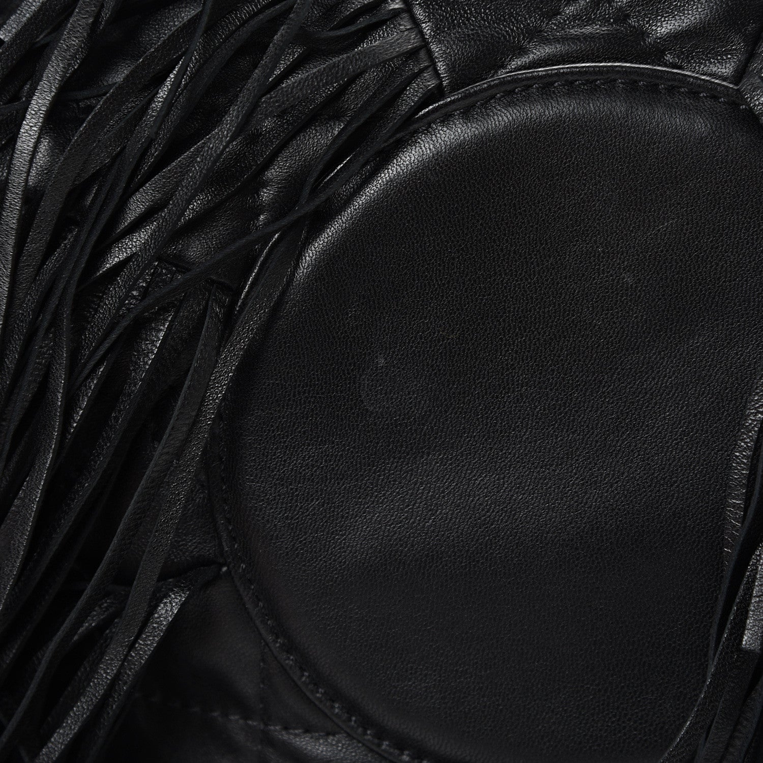 Chanel Lambskin Quilted Western Baluchon Fringe Bag Black 8 of 9