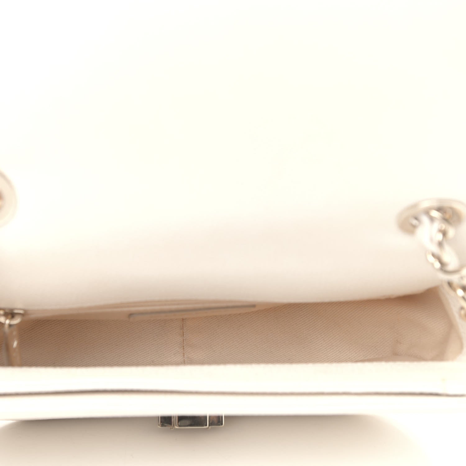 Chanel Grained Calfskin Quilted Small Cuba Top Handle Flap White 4 of 4