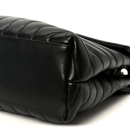 Saint Laurent Calfskin Y Quilted Monogram Medium Loulou Chain Satchel Black 11 of 11