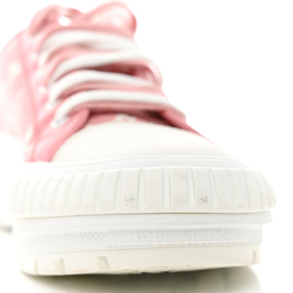 Louis Vuitton Denim Monogram Squad Sneakers 37.5 Pink 17 of 17