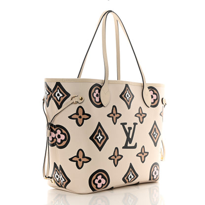 Louis Vuitton Monogram Giant Wild at Heart Neverfull MM Creme 4 of 11