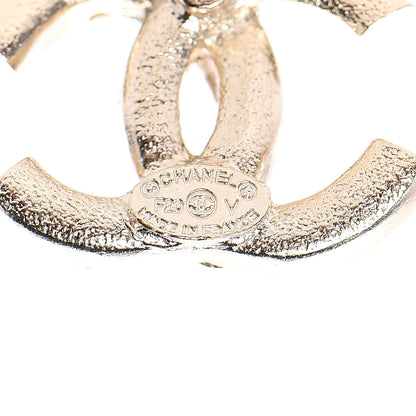 Chanel Crystal CC Earrings Gold 3 of 5