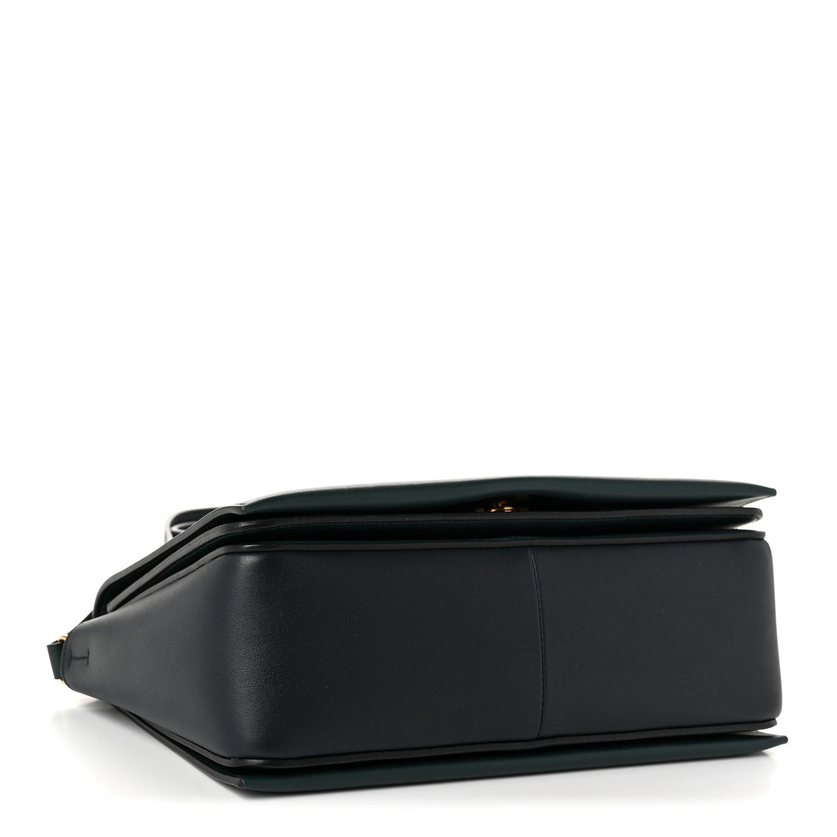 Celine Shiny Smooth Calfskin Medium Frame Shoulder Bag Amazone Dark Navy 4 of 10