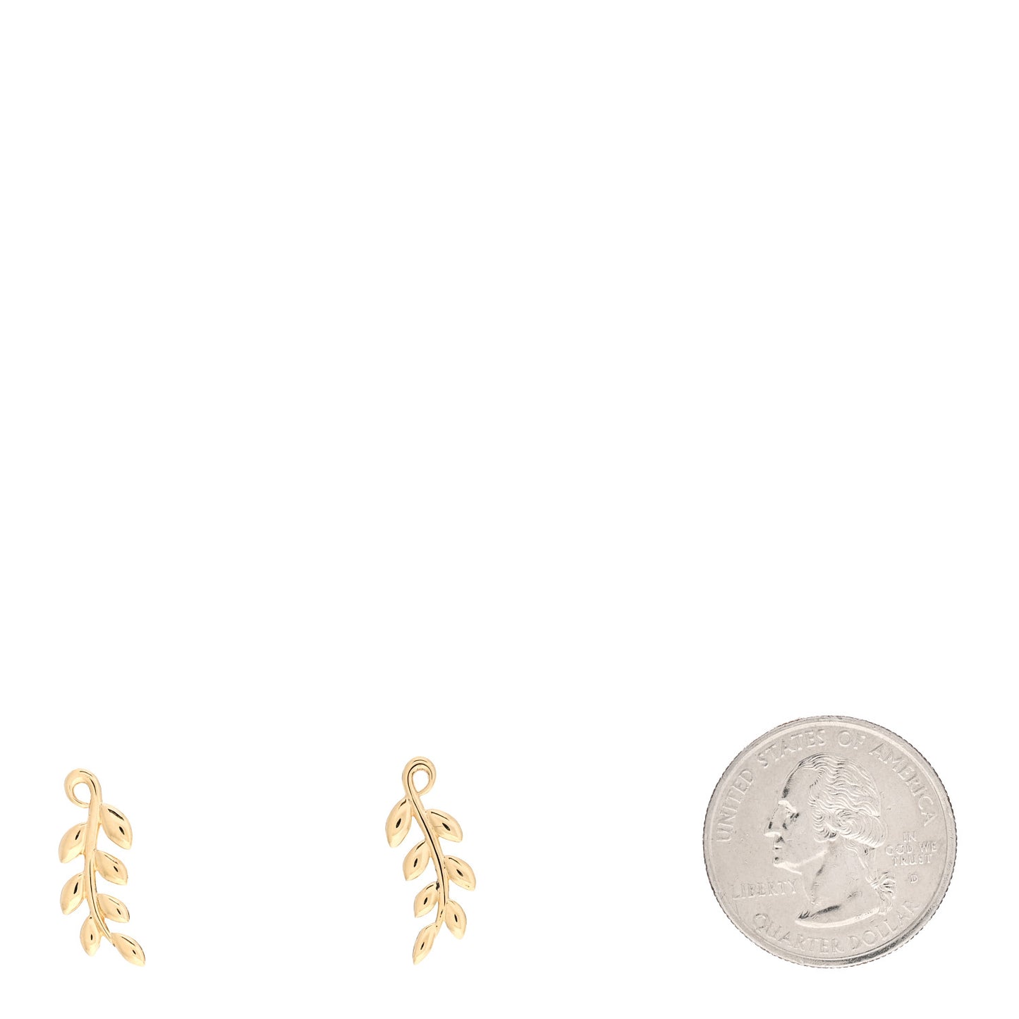 18K Yellow Gold Paloma Picasso Olive Leaf Climber Earrings