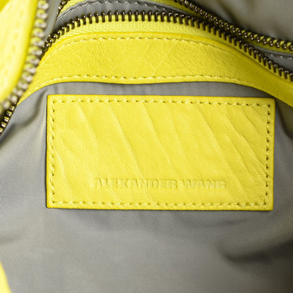Alexander Wang Pebbled Lambskin Rocco Acid Black Nickel Hardware 6 of 9