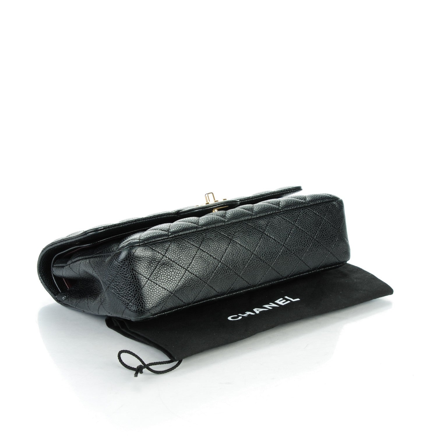 Chanel Caviar Quilted Medium Double Flap Black 2 of 6