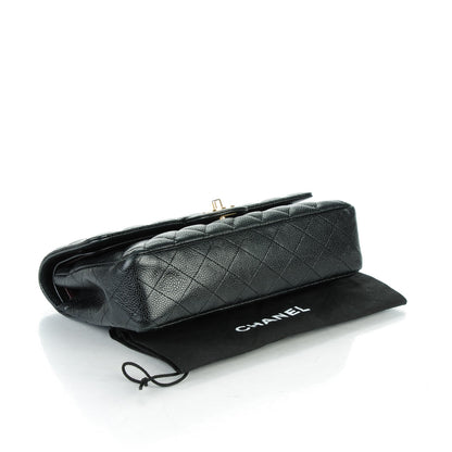 Chanel Caviar Quilted Medium Double Flap Black 2 of 6