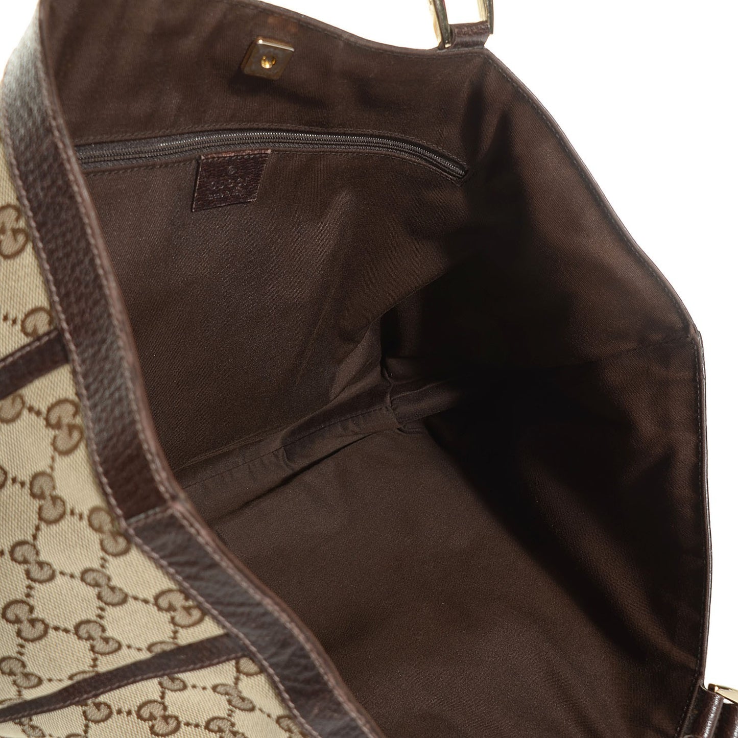 Monogram Large Abbey Tote Dark Brown