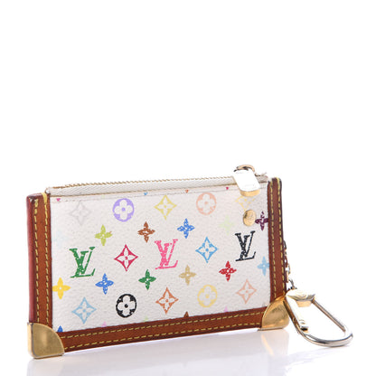Louis Vuitton Monogram Multicolor Key Pouch White 3 of 6