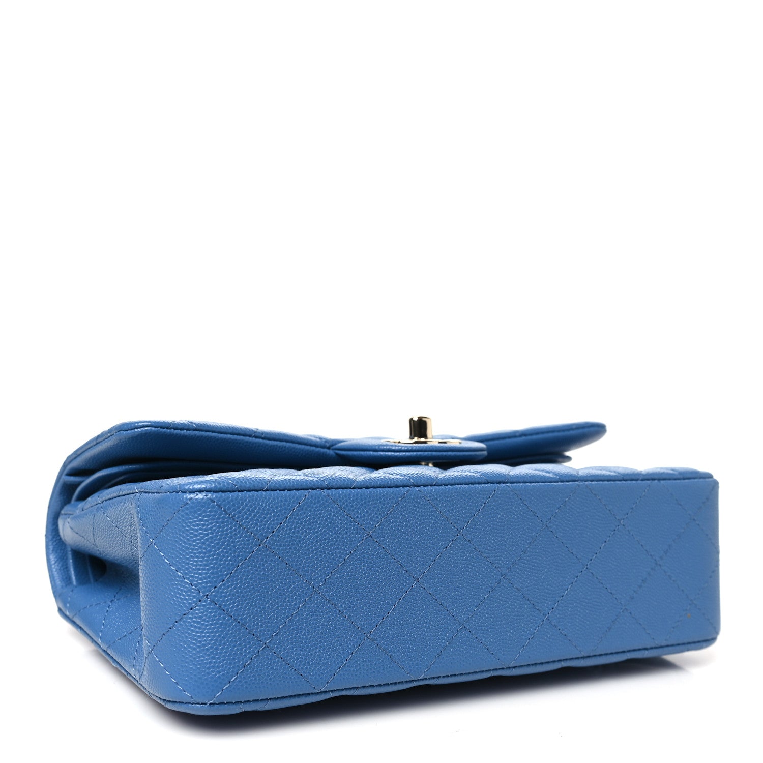 Chanel Caviar Quilted Small Double Flap Blue 4 of 10