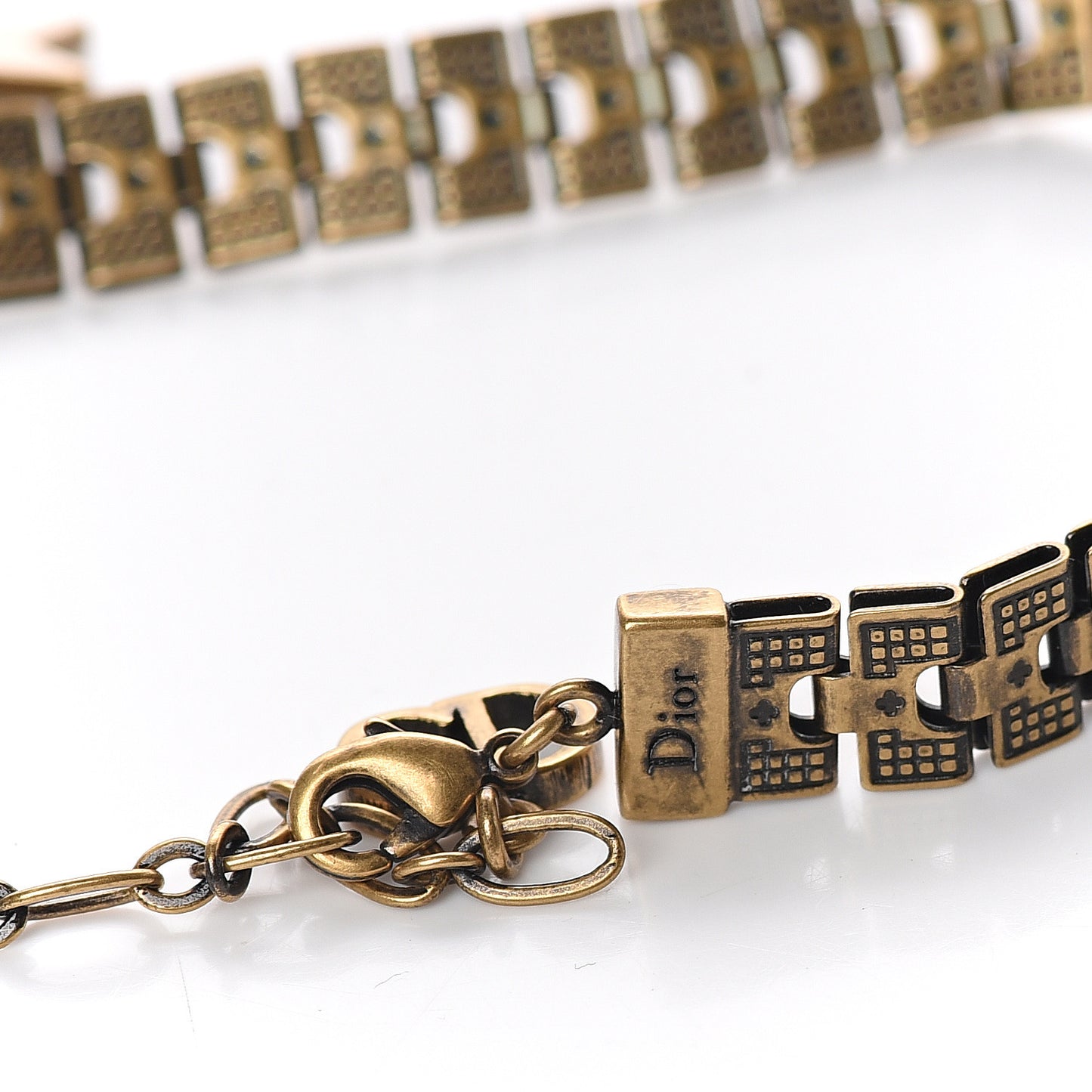 Metal Star Choker Necklace Aged Gold