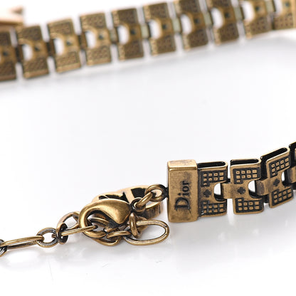 Christian Dior Metal Star Choker Necklace Aged Gold 3 of 4