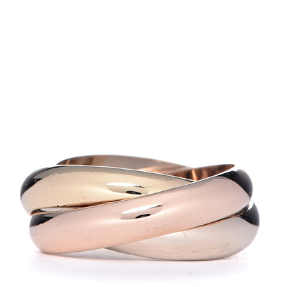 Cartier 18K Pink Yellow White Gold Classic Trinity Ring 52 6 3 of 7